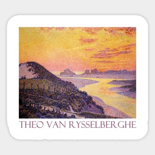 Sunset at Ambletsuse by Théo van Rysselberghe Sticker